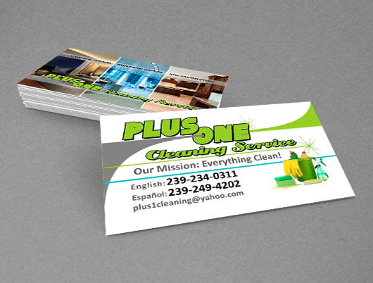 Tarjetas de Presentación Business Cards naples FL cleaning service