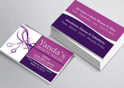 Business Cards naples FL beauty salon