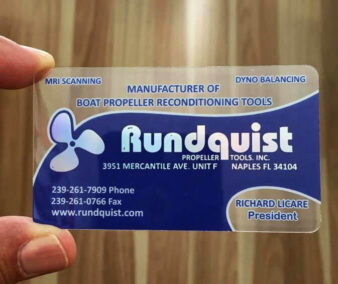 Quality Clear Plastic Business Cards Naples Fl Rundquist Propeller