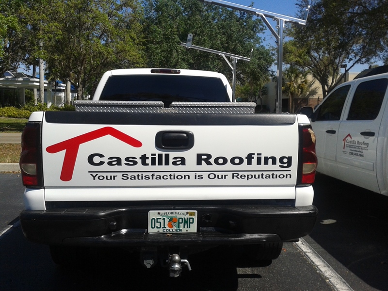 Vehicle Graphic Naples FL-castilla truck