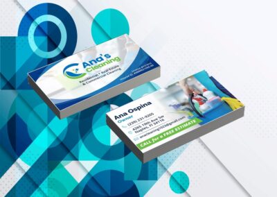 Business Cards – ana ospina – cleaning services naples