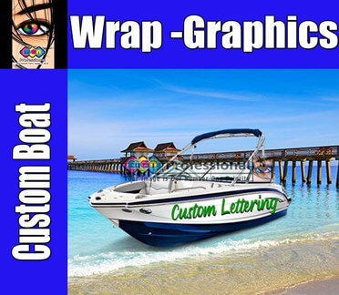 custom boat wrap and graphics