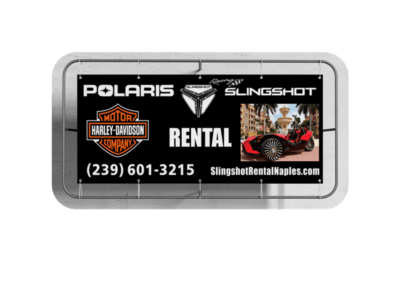Custom Business Vinyl Banner Slingshot Rental