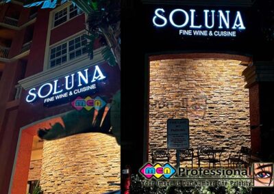 illuminated letter signs soluna