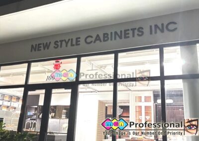 shopping plaza directory sign panels backlit naples