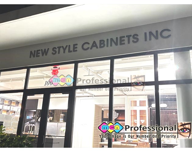 shopping plaza directory sign panels backlit naples