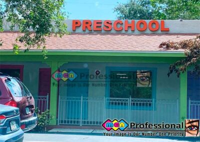 sign channel letters preschool