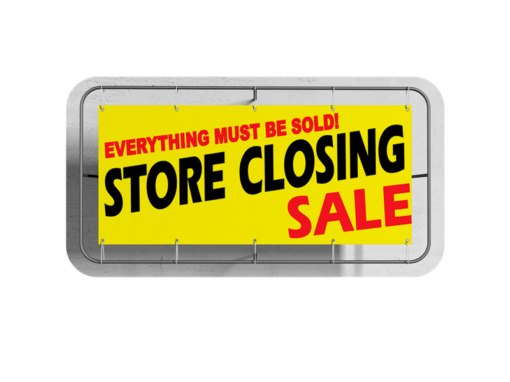 Store Closing Custom Business Vinyl Banner