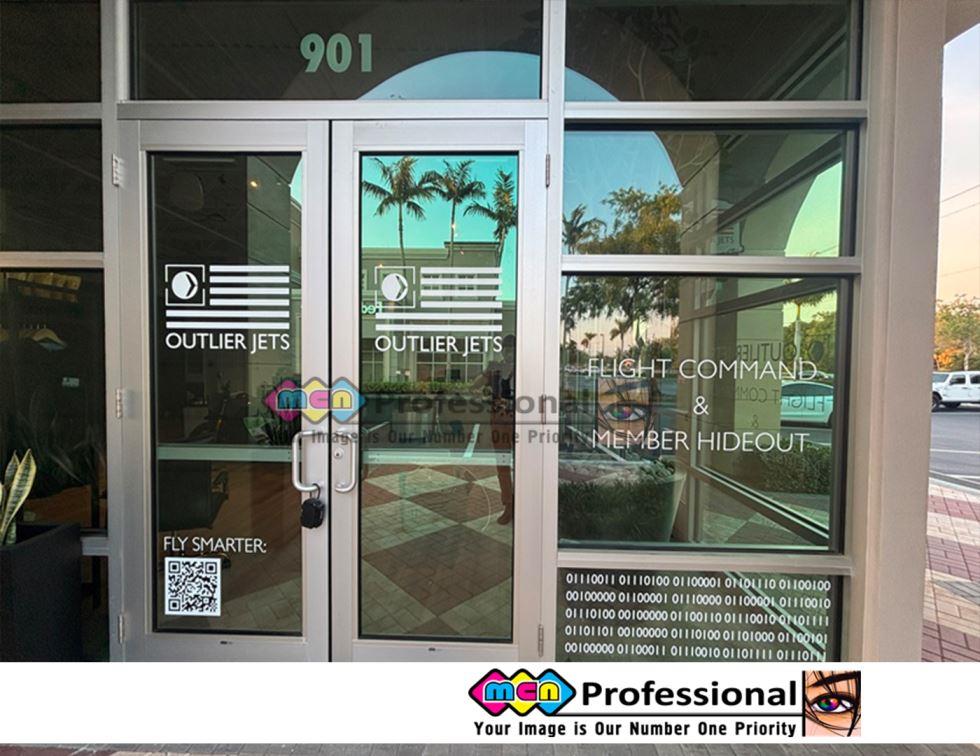 window lettering and graphics custom naples